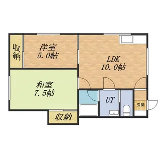 コーポミキNO.1【205号室】の間取り