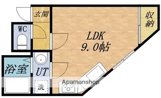 内海ビル【301号室】の間取り