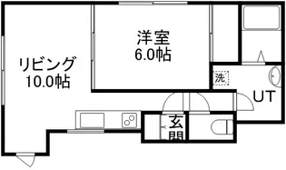 ユースフラット緑【101号室】の間取り