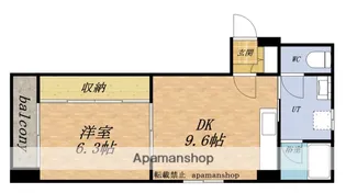 フロックス洗心橋【301号室】の間取り
