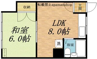 ハイツ東雲【202号室】の間取り