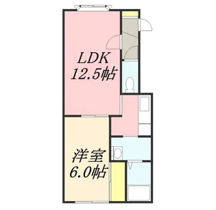 ルミエール入船【202号室】の間取り