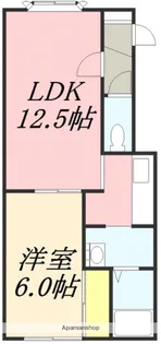 ルミエール入船【102号室】の間取り