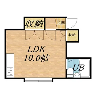 グランヴェール山の手【0103号室】の間取り
