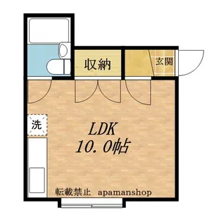 グランヴェール山の手【0101号室】の間取り