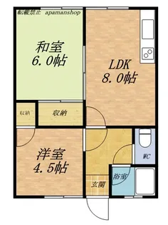 メゾン・エル C棟【201号室】の間取り