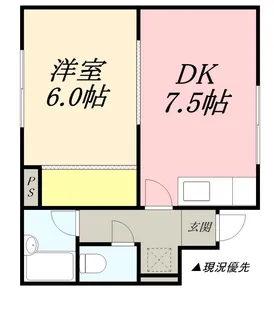 コーポカンダⅠ【102号室】の間取り