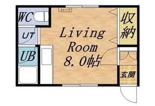 ライムライトⅡ【4号室】の間取り
