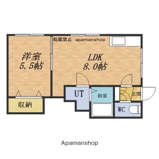 ベイサイドおたる【101号室】の間取り