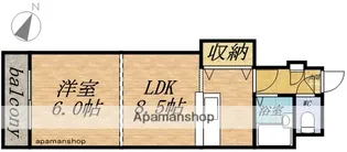 エクシード花園【305号室】の間取り