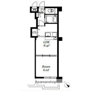 エクシード花園【405号室】の間取り