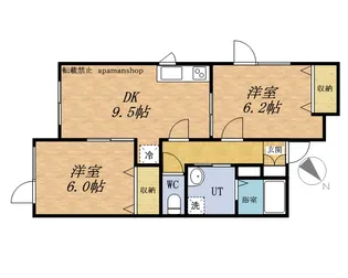 ル・カジェ440【202号室】の間取り
