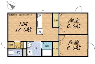 ル・カジェ440【103号室】の間取り