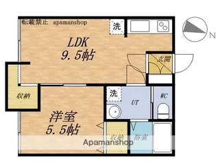 ジェラン小樽1ST【203号室】の間取り