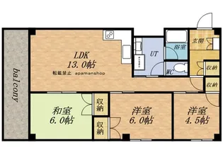 秀和ハイツ【302号室】の間取り