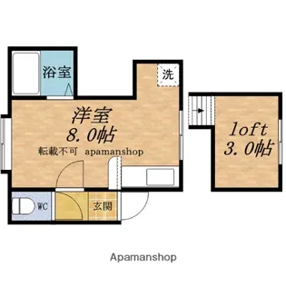 HARBOR LIGHT II(ハーバーライトⅡ)【103号室】の間取り