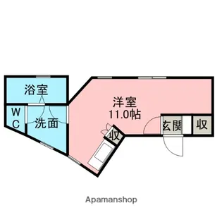 丘の上ハイツ【101号室】の間取り