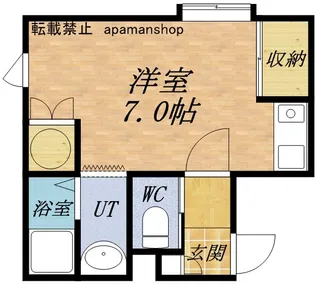 フォレスタ入船【205号室】の間取り