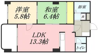 ブランシェ住ノ江【202号室】の間取り