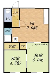 コーポ石山【102号室】の間取り