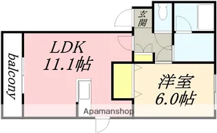 光アベニュー24【205号室】の間取り