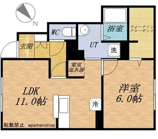U RIRE【1階】の間取り