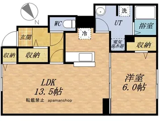 U RIRE【105号室】の間取り