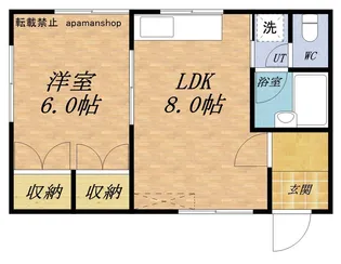 GO VILLAGE【202号室】の間取り