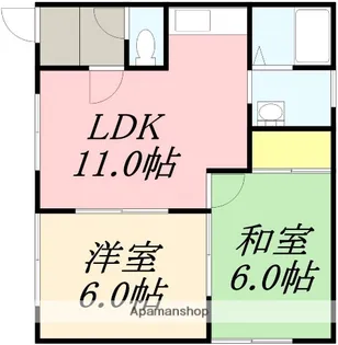 藤田ハイツ【102号室】の間取り