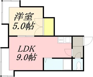 オリーブ24【102号室】の間取り