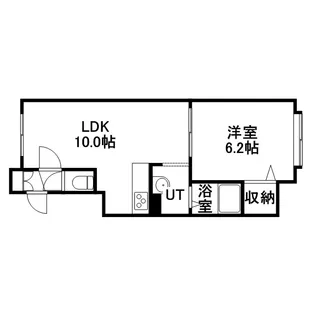 ヴィラ船見坂C棟【101号室】の間取り