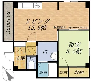 LEESPACE小樽【302号室】の間取り