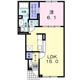 カルム・桜Ⅲ【1階】の間取り