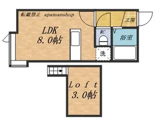 1Rの間取り画像