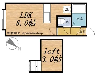グランプリ東雲【205号室】の間取り