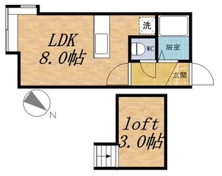 グランプリ東雲【206号室】の間取り