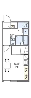 1Kの間取り画像