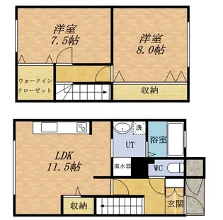 メゾンルピナス【103号室】の間取り