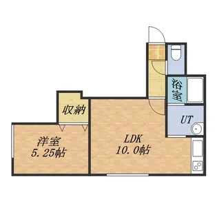 ドミール奥沢【106号室】の間取り
