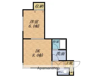 ヴレッヂ高橋【103号室】の間取り