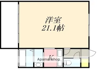 ルシオン小樽【205号室】の間取り