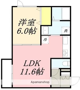 チェリーハウスⅡ【305号室】の間取り