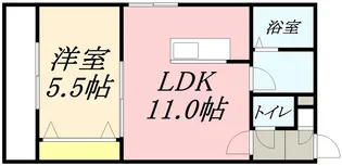 MIA MOGLIE OTARU(ミアモリエオタル)【202号室】の間取り