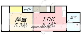 サイエンス新富【202号室】の間取り
