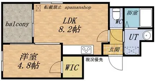 TEADA入船【9階】の間取り