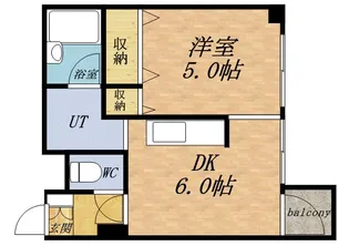 アップルハイム船見坂【401号室】の間取り