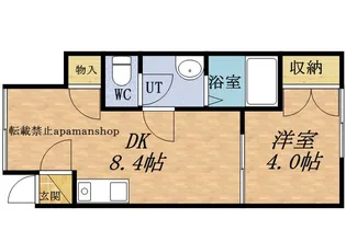コモド東雲【103号室】の間取り