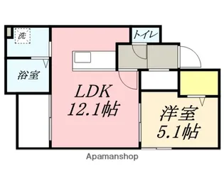 FITZROY(フィッツロイ)【302号室】の間取り