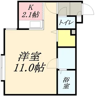 オリーブ【102号室】の間取り