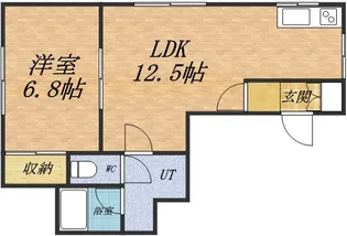 ルート5FUMI【102号室】の間取り
